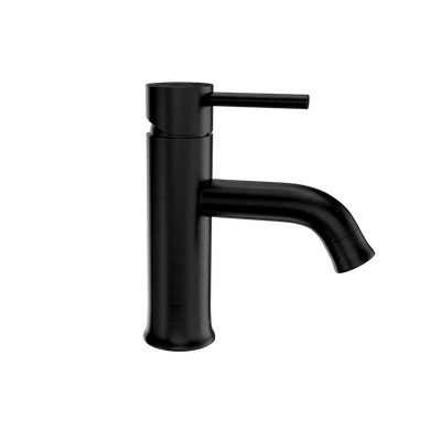 Aruba Stainless Steel 1 Handle Bathroom Faucet with drain assembly in Steel Black finish Aruba Stainless Steel 1 Handle Bathroom Faucet with drain assembly in Steel Black finish