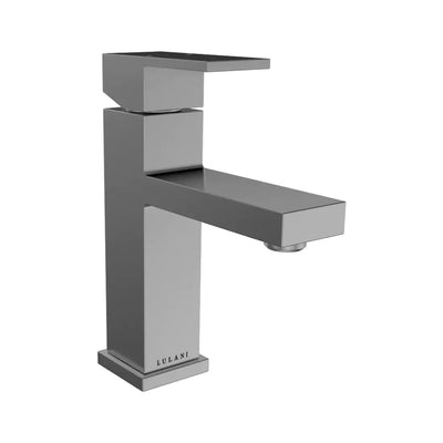 Santorini - Single Hole Stainless Steel Bathroom Faucet with drain assembly in Brushed Stainless finish Santorini - Single Hole Stainless Steel Bathroom Faucet with drain assembly in Brushed Stainless finish