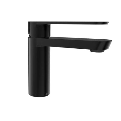 Yasawa - Single Hole Stainless Steel Bathroom Faucet with drain assembly in Steel Black finish Yasawa - Single Hole Stainless Steel Bathroom Faucet with drain assembly in Steel Black finish