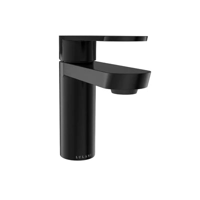 Yasawa - Single Hole Stainless Steel Bathroom Faucet with drain assembly in Steel Black finish Yasawa - Single Hole Stainless Steel Bathroom Faucet with drain assembly in Steel Black finish