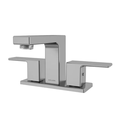 Open Box - Capri, Centerset Bathroom Faucet with Drain Assembly in Brushed Nickel finish Open Box - Capri, Centerset Bathroom Faucet with Drain Assembly in Brushed Nickel finish