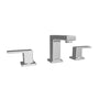 Capri 2 Handle 3 Hole Widespread Brass Bathroom Faucet with drain assembly in Chrome finish