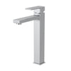 Capri -Vessel Height Single Hole Bathroom Faucet with drain assembly in Chrome finish