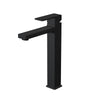 Capri -Vessel Height Single Hole Bathroom Faucet with drain assembly in Matte Black finish