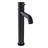 St. Lucia - Vessel Height Bathroom Faucet (petite) with drain assembly in Matte Black finish