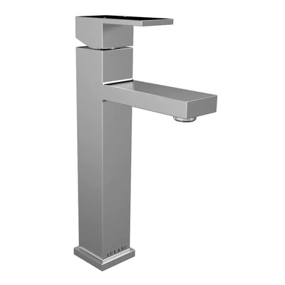 Santorini - Stainless Steel Vessel Bathroom Faucet with drain assembly in Brushed Stainless finish Santorini - Stainless Steel Vessel Bathroom Faucet with drain assembly in Brushed Stainless finish