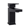 Boracay 1 Handle Single Hole Brass Bathroom Faucet with drain assembly in Matte Black finish