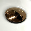 Bathroom sink pop-up drain with overflow (Large Top) in Rose Gold finish