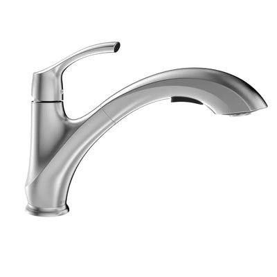 Maldives - Low Profile Pull-Out Kitchen Faucet in Brushed Nickel finish Maldives - Low Profile Pull-Out Kitchen Faucet in Brushed Nickel finish