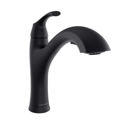 Maldives 1 Handle Pull-Out Swivel Kitchen Faucet in Matte Black finish Maldives 1 Handle Pull-Out Swivel Kitchen Faucet in Matte Black finish