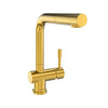 Nassau - Stainless Steel Pull-Out Kitchen Faucet (Aerated spray head) in Brushed Gold finish