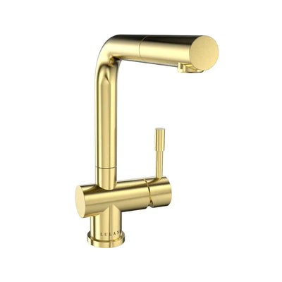 Nassau - Stainless Steel Pull-Out Kitchen Faucet (Aerated spray head) in Champagne Gold finish Nassau - Stainless Steel Pull-Out Kitchen Faucet (Aerated spray head) in Champagne Gold finish