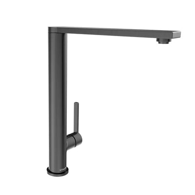 Cebu Stainless Steel 1 Handle Swivel Kitchen Faucet with Baseplate in Gun Metal finish Cebu Stainless Steel 1 Handle Swivel Kitchen Faucet with Baseplate in Gun Metal finish
