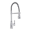 Bora Bora 1 Handle Pull-Down Swivel Kitchen Faucet with Baseplate in Chrome finish
