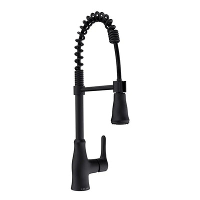 Bora Bora 1 Handle Pull-Down Swivel Kitchen Faucet with Baseplate in Matte Black finish Bora Bora 1 Handle Pull-Down Swivel Kitchen Faucet with Baseplate in Matte Black finish