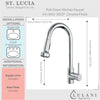 St. Lucia - Pull-Down Kitchen Faucet in Chrome finish