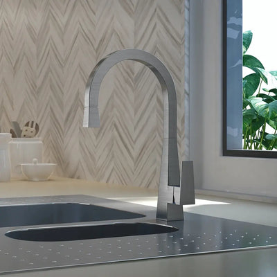 Santorini - Stainless Steel Pull-Down Kitchen Faucet in Brushed Stainless finish Santorini - Stainless Steel Pull-Down Kitchen Faucet in Brushed Stainless finish