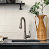 Moorea Dual Sensor 1 handle Pull-Down Kitchen Faucet Includes Baseplate in Brushed Nickel finish
