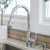 Moorea Dual Sensor 1 handle Pull-Down Kitchen Faucet Includes Baseplate in Chrome finish