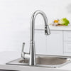 Moorea Dual Sensor 1 handle Pull-Down Kitchen Faucet Includes Baseplate in Chrome finish