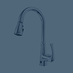 Moorea Dual Sensor 1 handle Pull-Down Kitchen Faucet Includes Baseplate