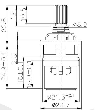 Yizhan Ceramic Disc Cartridge Set (G19PB-H,G19PB-C) in All finish Yizhan Ceramic Disc Cartridge Set (G19PB-H,G19PB-C) in All finish