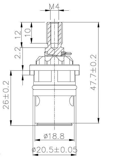 Yizhan Ceramic Disc Cartridge Set (G19PB-H,G19PB-C) in All finish Yizhan Ceramic Disc Cartridge Set (G19PB-H,G19PB-C) in All finish