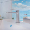 Open Box - Ibiza 1 Handle Single Hole Bathroom Faucet with Drain Assembly in Brushed Nickel finish