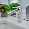 Ibiza 1 handle single hole Bathroom Faucet with drain assembly in Chrome finish