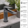 Ibiza 1 handle single hole Bathroom Faucet with drain assembly in Oil Rubbed Bronze finish