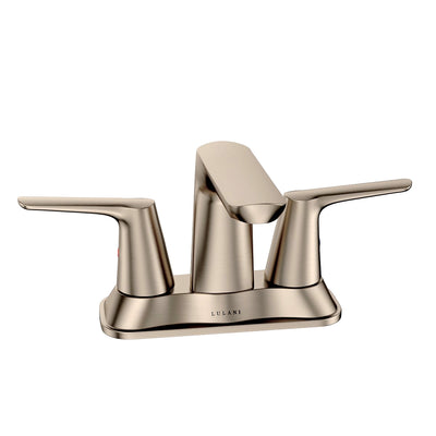 Open Box - Bora Bora, Centerset Bathroom Faucet with Drain Assembly in Brushed Nickel finish