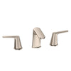 Open Box - Bora Bora, Widespread Bathroom Faucet with Drain Assembly Brushed Nickel