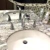 Kauai 2 Handle Widespread Brass Bathroom Faucet with Drain Assembly in Chrome finish