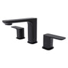 Open Box - Corsica, Widespread Bathroom Faucet with Drain Assembly Matte Black