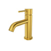 Open Box - St. Lucia, Petite Single Handle Bathroom Faucet with Drain Assembly in Champagne Gold finish
