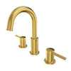 Open Box - St. Lucia, Widespread Bathroom Faucet with Drain Assembly in Champagne Gold finish