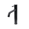St. Lucia 1 Handle Vessel Height Brass Bathroom Faucet with drain assembly in Matte Black finish