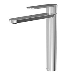 Yasawa Stainless Steel 1 Handle Vessel Sink Bathroom Faucet with drain assembly in https://cdn.shopify.com/s/files/1/0077/1103/1377/files/BA-430-02.mp4?v=1585883873 finish