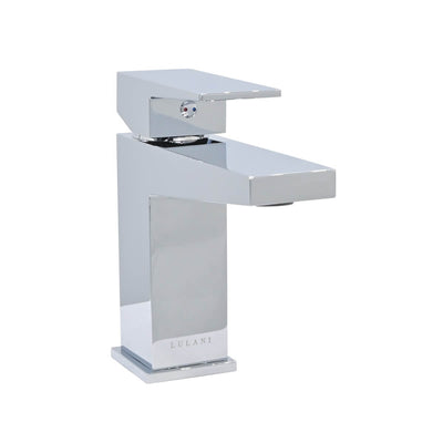 Boracay 1 Handle Single Hole Brass Bathroom Faucet with drain assembly in Chrome finish