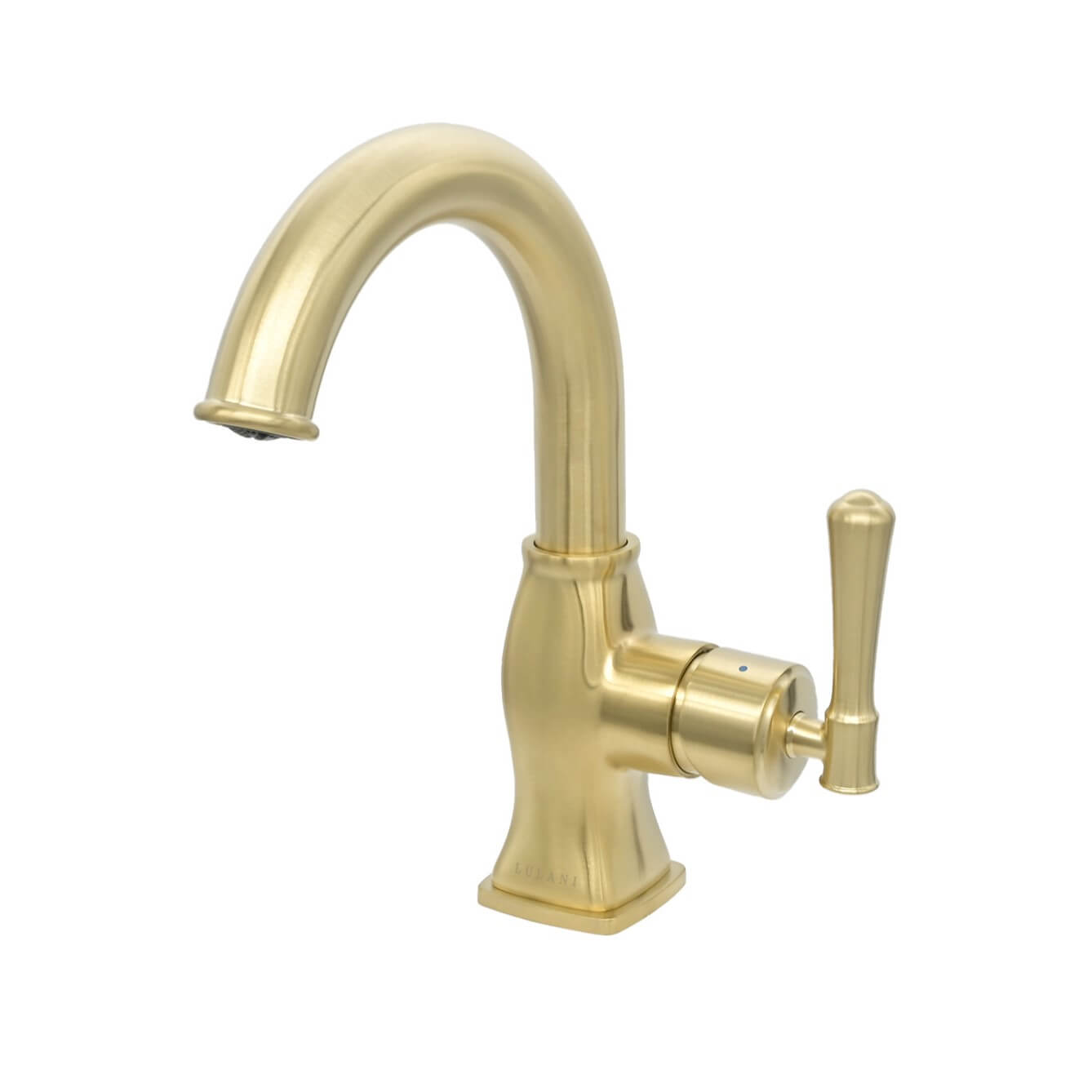 Aurora 1 Handle Single Hole Brass Bathroom Faucet with drain assembly