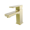 Open Box - Capri, Single Handle Bathroom Faucet with Drain Assembly in Champagne Gold finish