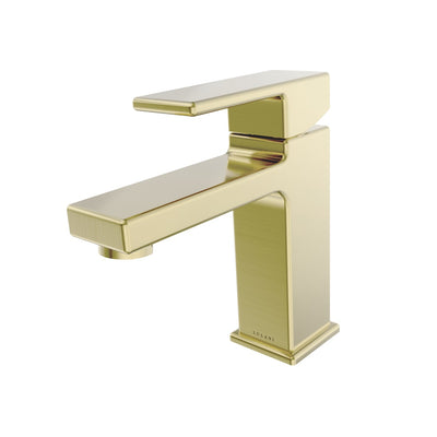 Open Box - Capri, Single Handle Bathroom Faucet with Drain Assembly Champagne Gold