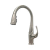 Kauai 1 Handle Swivel Pull-Down Kitchen Faucet Includes Baseplate in Brushed Nickel finish