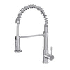 Soneva Stainless Steel 1 Handle Swivel Kitchen Faucet Includes Baseplate in Brushed Stainless finish