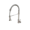 Soneva Stainless Steel 1 Handle Swivel Kitchen Faucet Includes Baseplate in Brushed Stainless finish