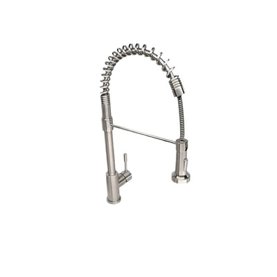 Soneva Stainless Steel 1 Handle Swivel Kitchen Faucet Includes Baseplate in Brushed Stainless finish