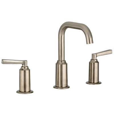 St. Lucia Widespread Bathroom Faucet with drain assembly in Brushed Nickel finish