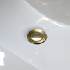 Bathroom sink pop-up drain with overflow in Champagne Gold finish