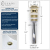 St. Lucia - Centerset Bathroom Faucet with drain assembly Champagne Gold inner part with features