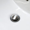 Bathroom sink pop-up drain with overflow in Chrome finish